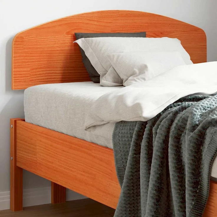 vidaXL Kopfteil Wachsbraun 75 cm Massivholz Kiefer Braun – Bild 1