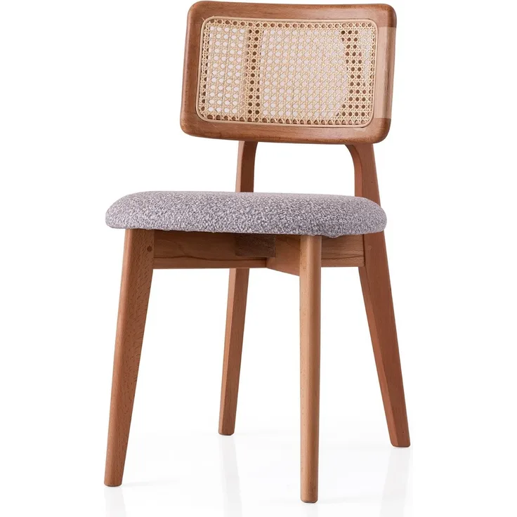 Skye Decor 'Punto - 4451' Stuhl, Eiche / Hellgrau, 43 x 80 x 46,5 cm
