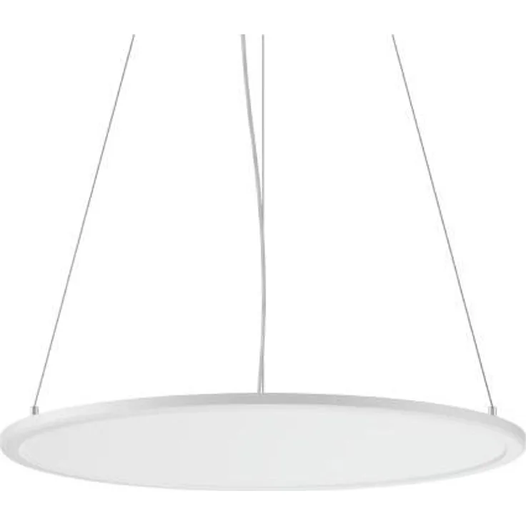 RZB Pendelleuchte 312158.002.1, LED mit 3250 lm, stufenlos höhenverstellbar, RZB SIDELITE®-Technologie, Aluminium, opaler Kunststoff