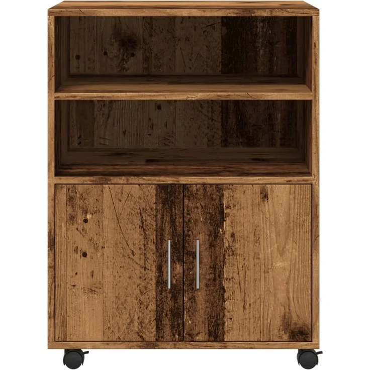 vidaXL Rollschrank Altholz-Optik 60x48x81 cm Holzwerkstoff 853171 – Bild 3