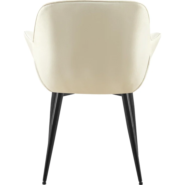Esszimmerstuhl GUNIM - Stoff Creme 65x58x85 cm | Essstühle Esszimmerstühle Küchenstühle Wohnzimmerstühle – Bild 5