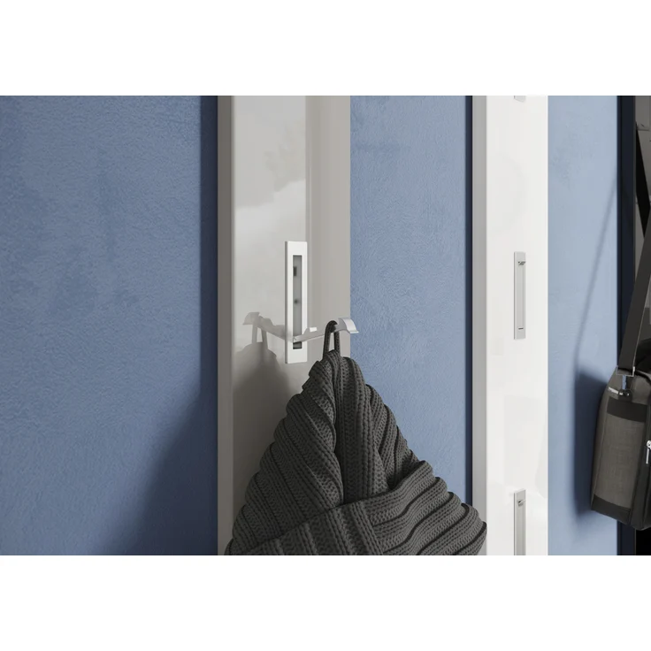 Garderobenpaneel >M-397< (BxHxT: 15x170x3 cm) in grau - 15x170x3 (BxHxT) – Bild 3