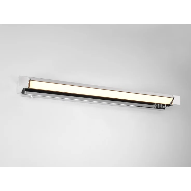 Dimmbare LED Bad Spiegelleuchte FABRIZIO schwenkbar, Chrom Breite 80cm – Bild 3