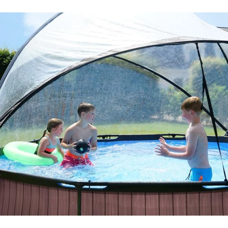 Exit Aufstellpool Framepool | Braun | 360x76 cm – Bild 5