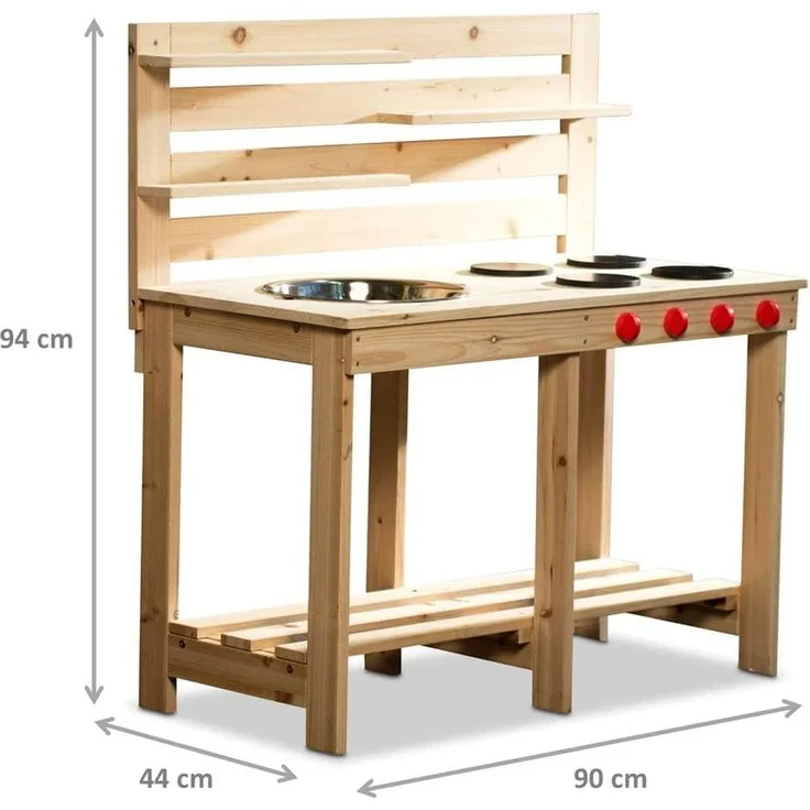 Coemo Matschküche Outdoor-Küche Garten-Spieltisch für Kinder – Bild 3