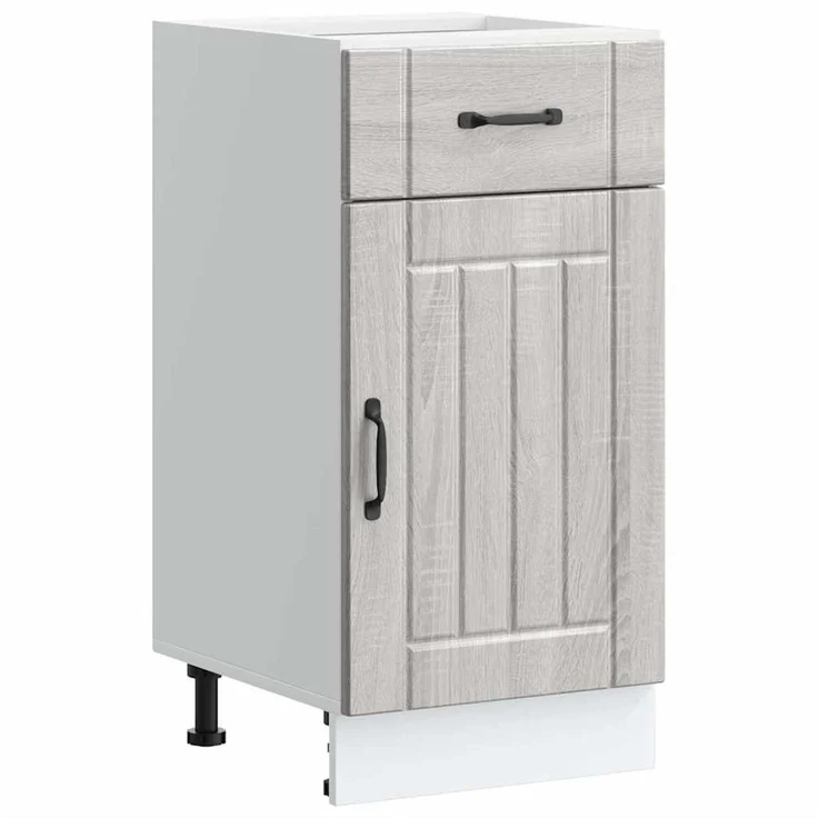 vidaXL Küchen-Unterschrank Lucca Grau Sonoma Holzwerkstoff 853713 – Bild 1