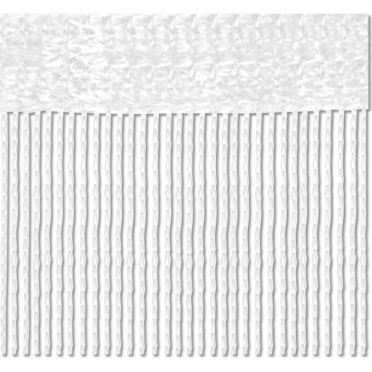 Fadenvorhang 2er Pack Gardine Raumteiler, Auswahl: 140x240 weiß - schneeweiß – Bild 2
