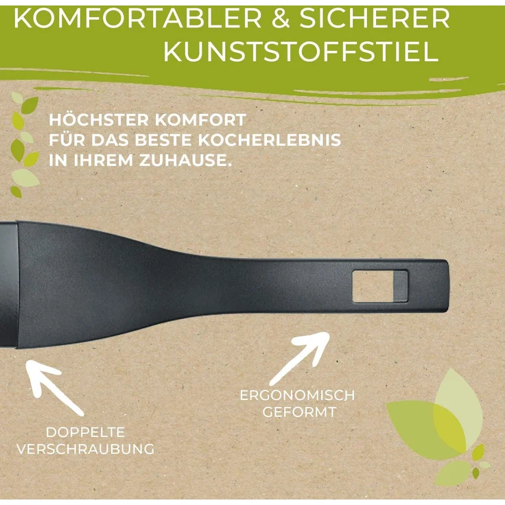 Berndes b. green Bratpfanne, Brat Pfanne, Stielpfanne, Induktion, Aluminium, Ø 28 cm, 0005440128 – Bild 4