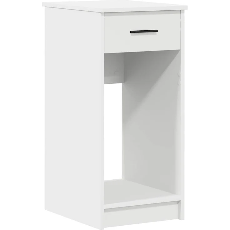 vidaXL Computerschrank, mit Schublade, Holz Weiß, 35 x 45 x 77 cm