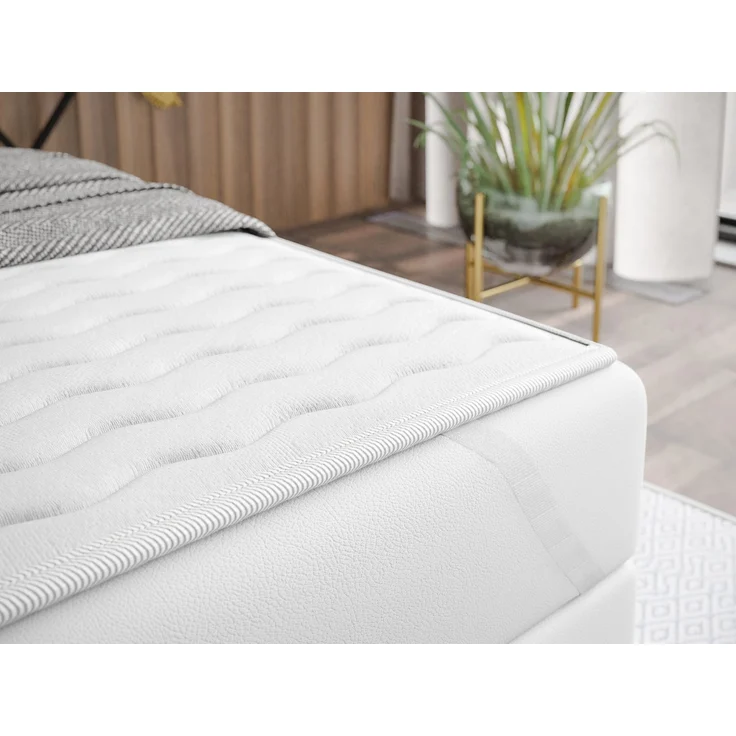 Boxspringbett Gazel Boucle (Farbe: Lambi 03, Größe: 140x200) – Bild 6