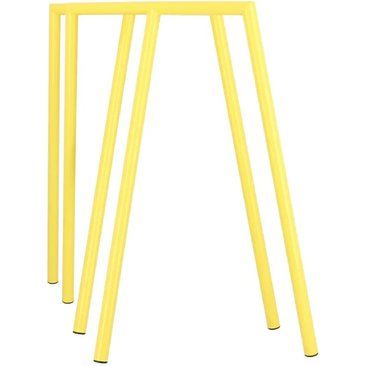 Tischgestell Benito 2er Set, pulverbeschichtetes Metall, modern, gelb, flexibel einsetzbar – Bild 5