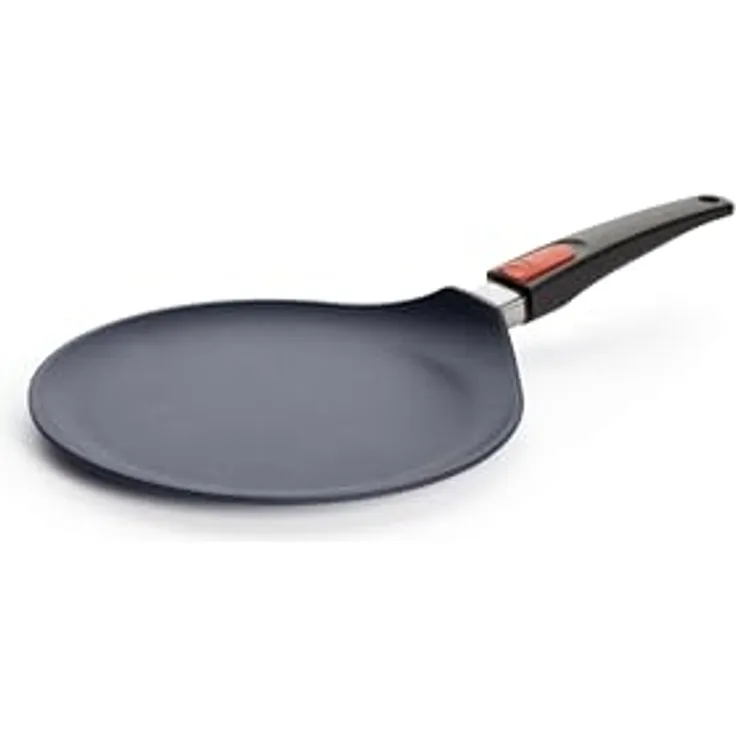 WOLL Guss-Crépepfanne Diamond Lite Induktion ultraleicht Ø 26 cm 5‑lagige Diamantversiegelung Aluminium Alle Herdarten bis 300 °C abnehmbarer Griff Spülmaschinenfest