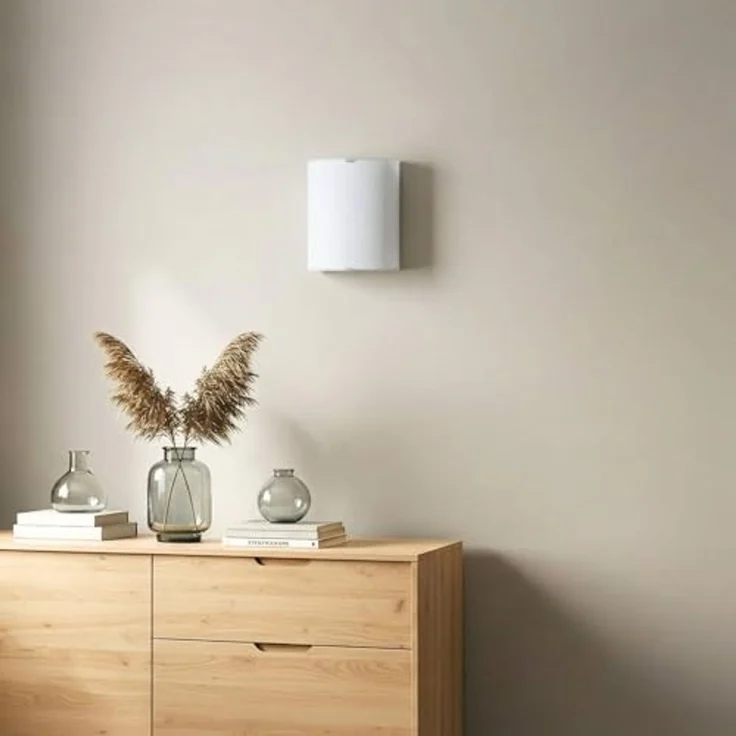 Lindby Wandleuchte Phil, Glas Weiß IP20, 1 x 60 W – Bild 4