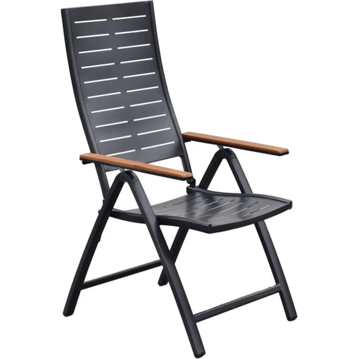 Tinos Gartenmöbel Set 9tlg, Klappsessel & Flex Ausziehtisch – Bild 2