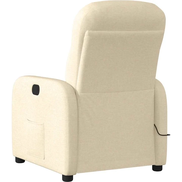 vidaXL Massagesessel Creme Stoff 4015540 – Bild 4