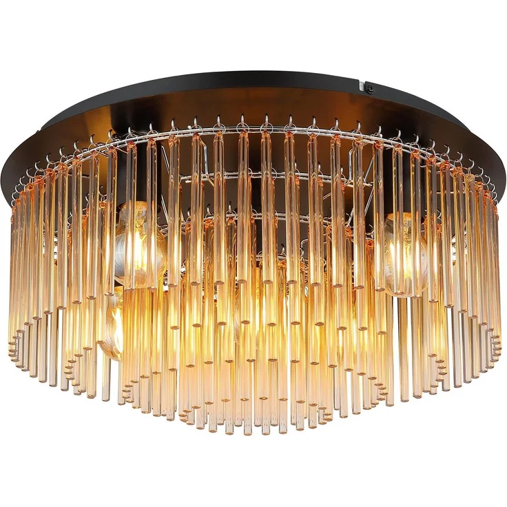 GLOBO LIGHTING Deckenleuchte GORLEY, ohne Leuchtmittel, Deckenleuchte/Glasstäbe/Wohnzimmer/Esszimmer – Bild 5