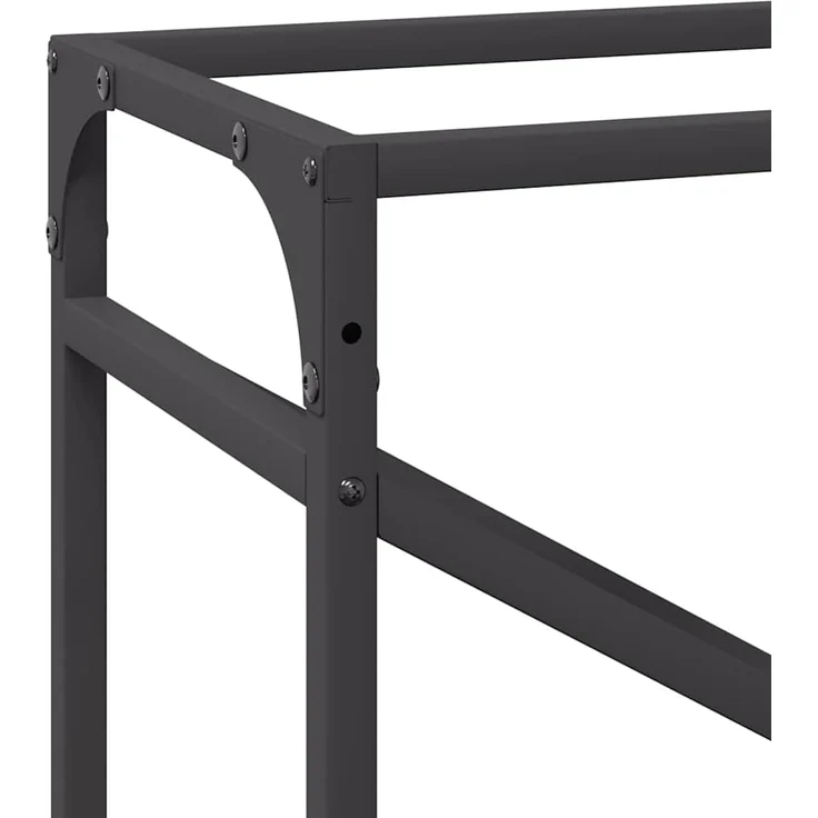 vidaXL Brennholzregal Schwarz 60x25x100 cm Kaltgewalzter Stahl 864327 – Bild 7