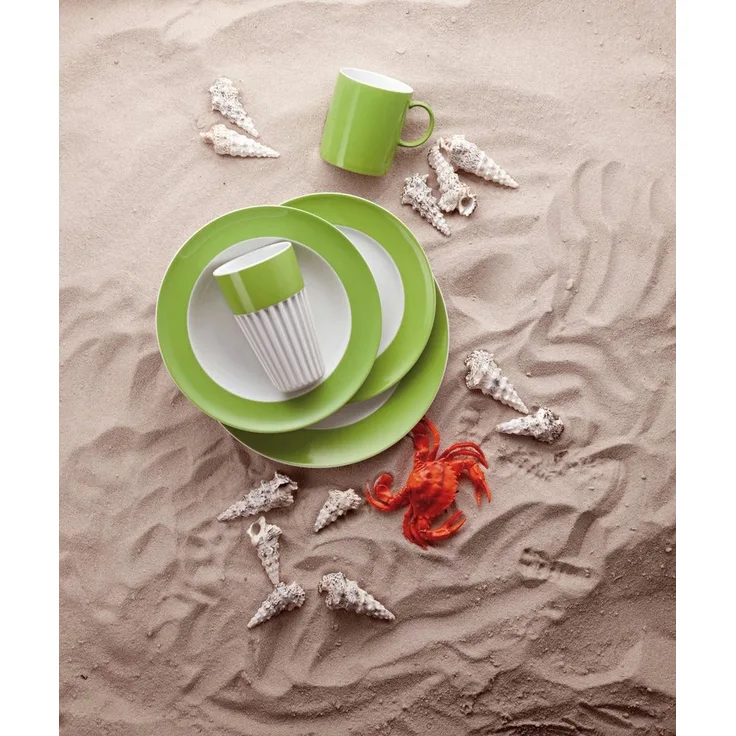 Eierbecher Sunny Day Apple Green Thomas Porzellan Eierbecher - Mikrowelle geeignet, Spülmaschinenfest