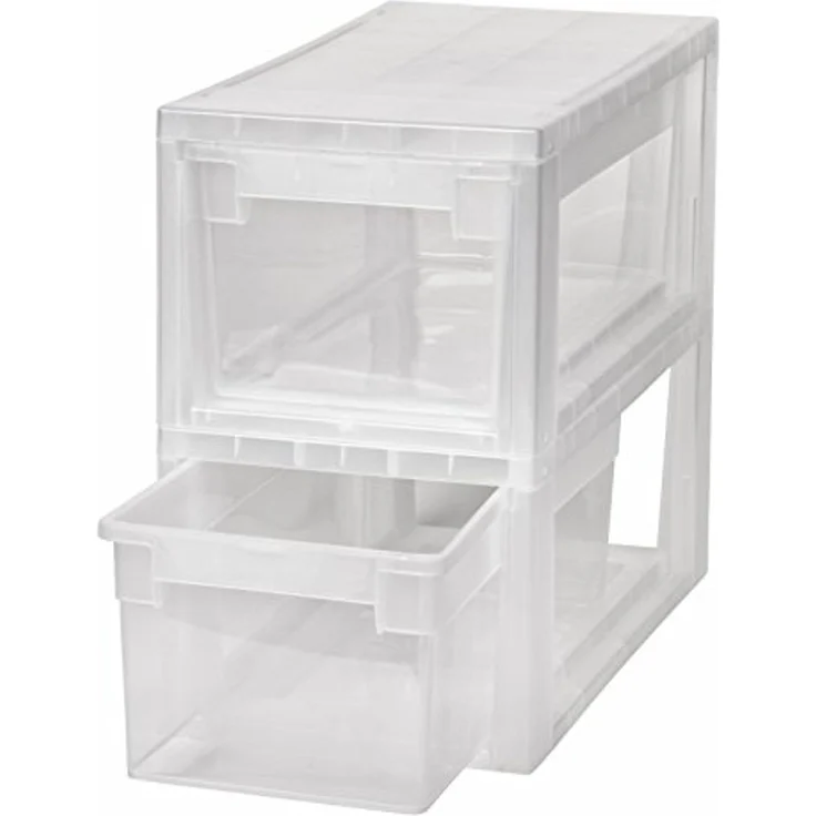 Kreher Aufbewahrungsbox Set: 2 x Schubladenbox Größe S, Volumen 7 Liter – Bild 1