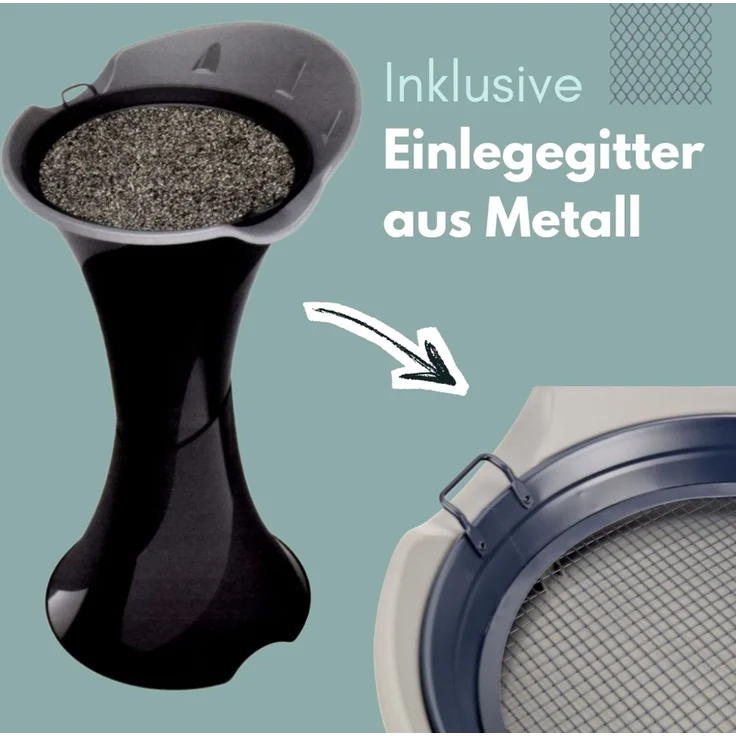 Standaschenbecher für Draußen Aschenbecher Outdoor Wetterfest Stand Aschenbecher für Draussen Standascher Säulenascher für Terrassen Balkone Stehaschenbecher Silber – Bild 4