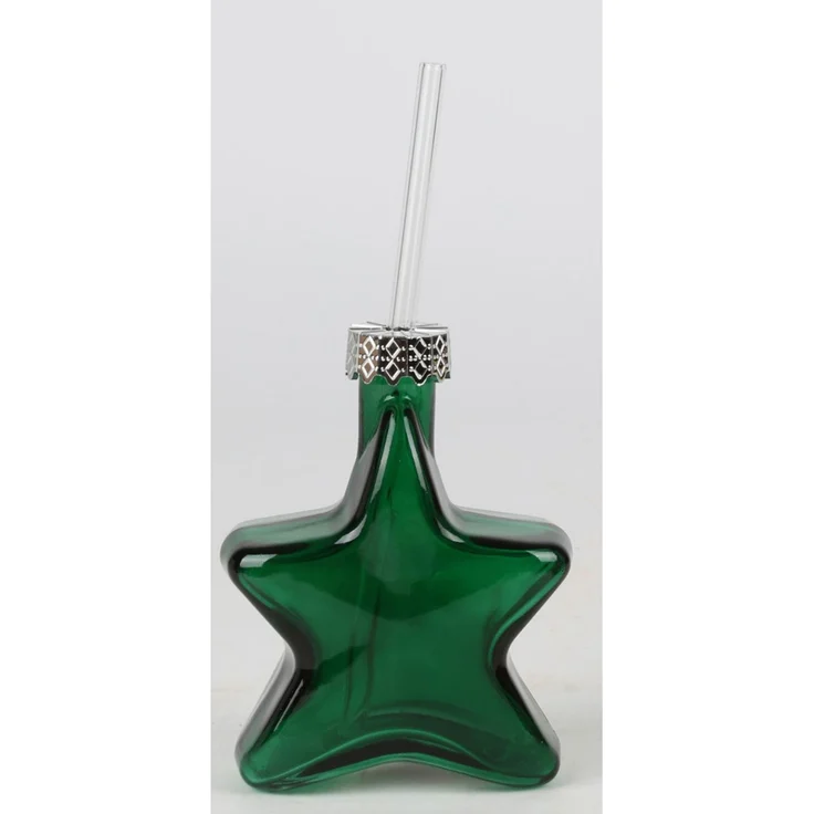 12er Set Weihnachts-Trinkgläser in Sternform aus Glas mit Trinkhalm, 200 ml, 12 Stück, Weihnachtsgläser für Getränke, Saft und Cocktails – Bild 7