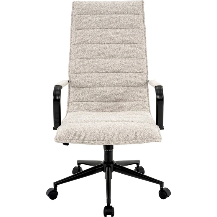 Carryhome 'NIKOLAS' Bürodrehstuhl, Stoff natur, 59 x 110 x 75.5 cm, 140 kg belastbar, höhenverstellbare Armlehnen – Bild 6