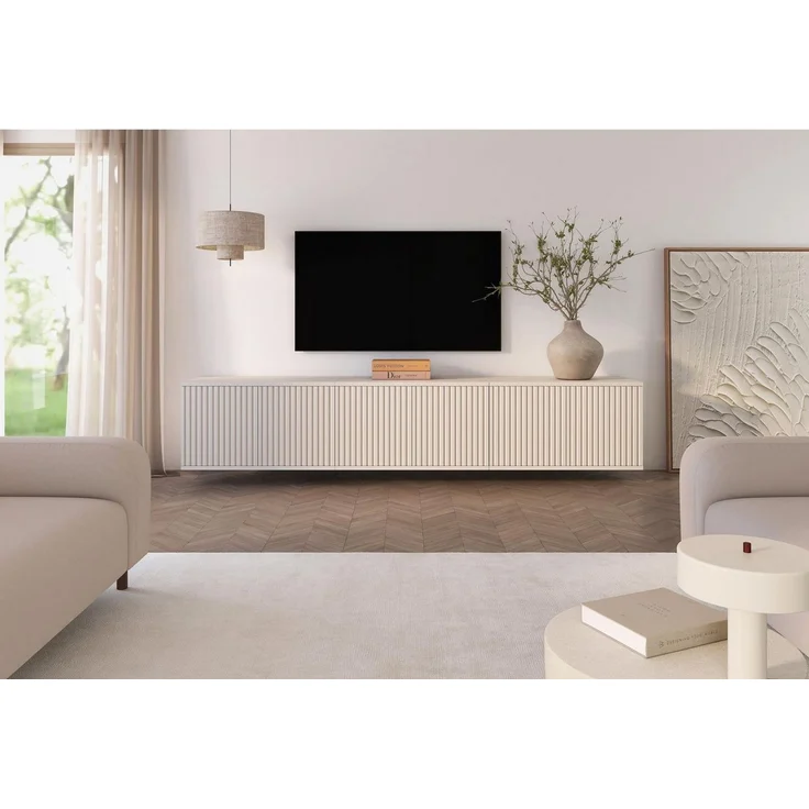 Compleo TV-Schrank 210cm breit, Modern Wohnzimmer, Lowboard elegant – Bild 1