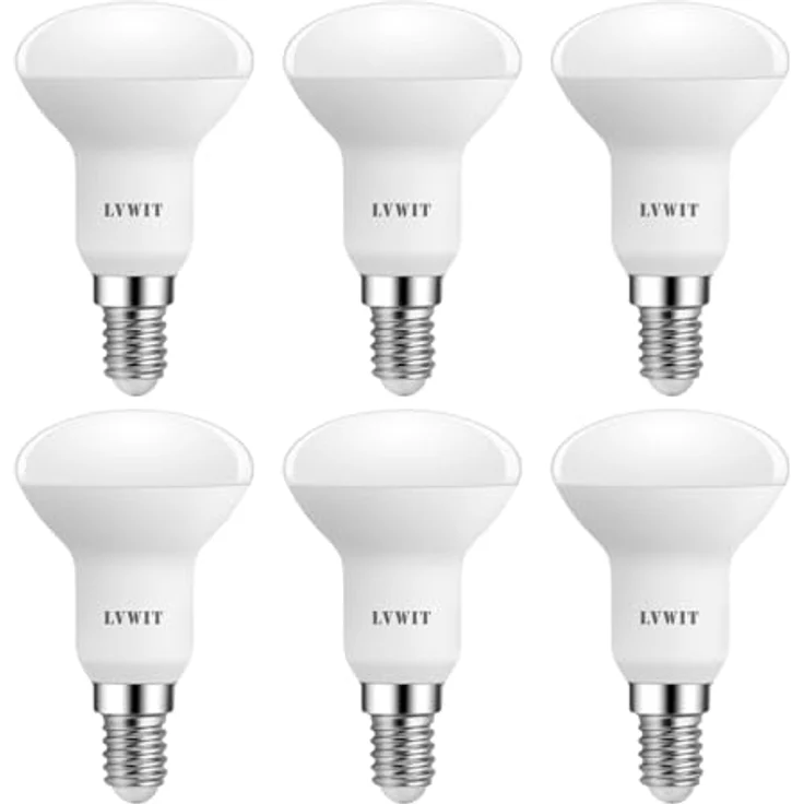 LVWIT 6er Pack E14 LED Lampe Warmweiss 4.9W, Reflektorlampe 470 lm, 2700K, E14 LED Reflektor R50 Strahler ersetzt 40W Glühbrine – Bild 2