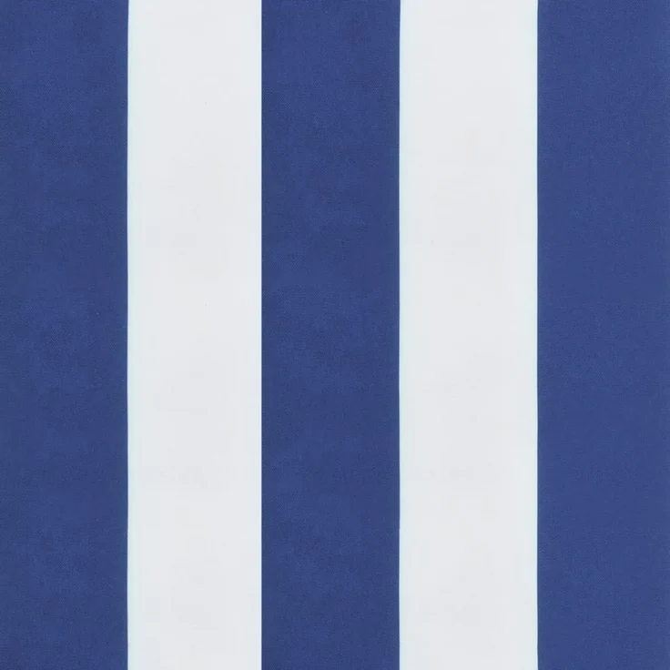 vidaXL Niedriglehner-Auflagen 6 Stk. Blau & Weiß Gestreift Stoff 361321 – Bild 9