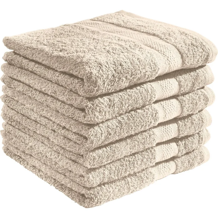 REDBEST Handtuch Handtuch "Chicago" 6er-Pack, Frottier (6-St), Walk-Frottier Uni – Bild 1