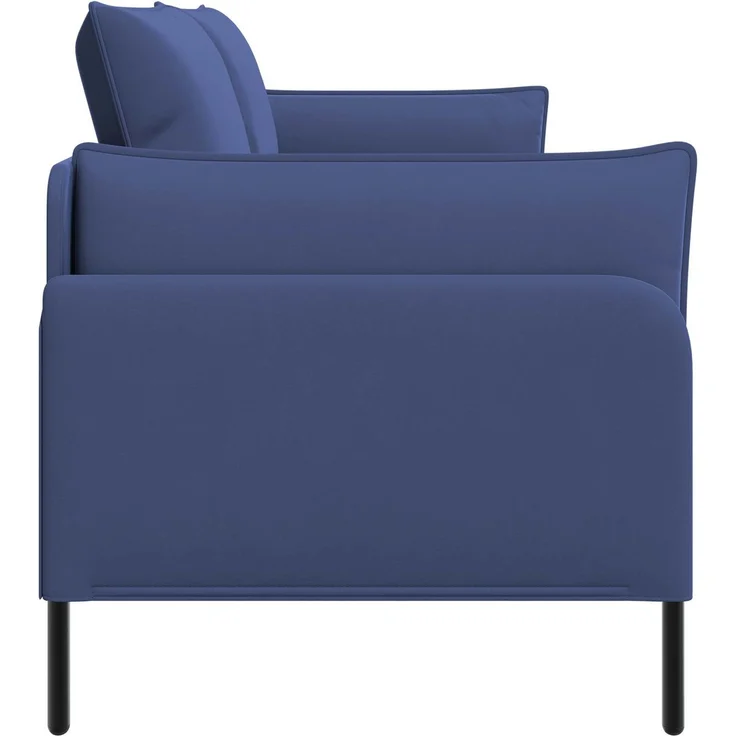 vidaXL 3-Sitzer-Sofa Polizeiblau 222 x 81 x 89 cm Samt 42048654 – Bild 4