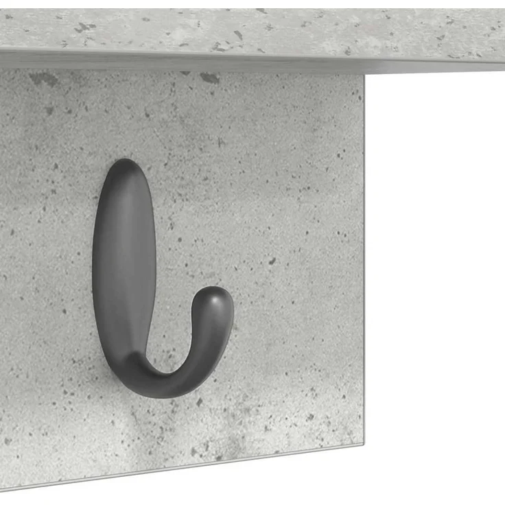 vidaXL Wandmontierter nachttisch Beton Grau 60 x 10,5 x 18 cm 874390 – Bild 9