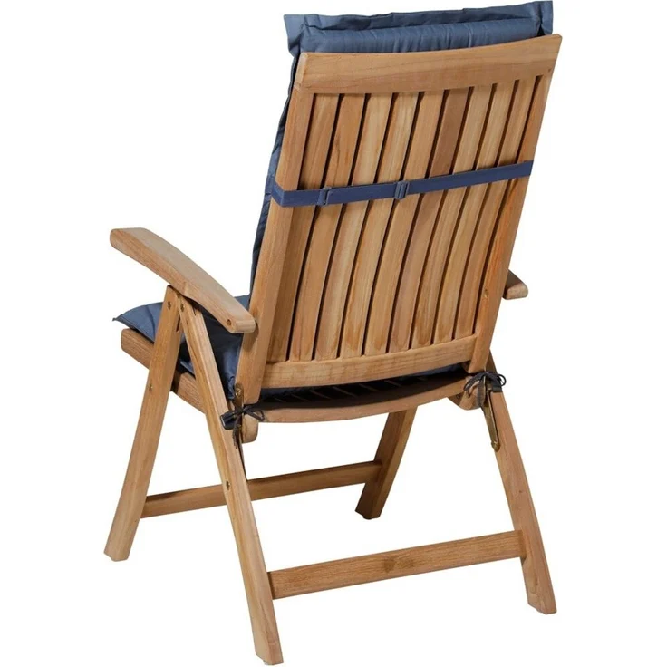 Allibert Kissen niedrig Basic 4er-Set kobalt ca. 105 x 50 cm, 50% Baumwolle / 50% Polyester – Bild 4