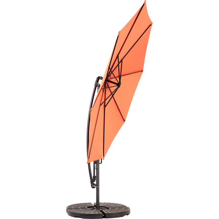 LVHOM Sonnenschirm Ø 300 cm, Großer Marktschirm mit Kurbel und Neigefunktion, UV-Schutz 50+, wasserdichter Gartenschirm für Terrasse & Pool, Orange (ohne Ständer) – Bild 7
