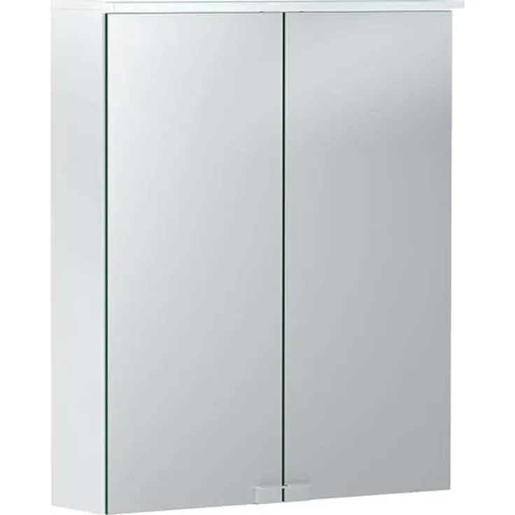Geberit Option Basic Spiegelschrank mit Beleuchtung, zwei Türen, Breite 55cm, 500258001 - 500.258.00.1