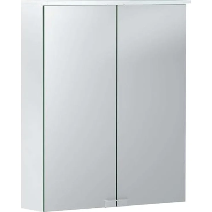 Geberit Option Basic Spiegelschrank mit Beleuchtung, zwei Türen, Breite 55cm, 500258001 - 500.258.00.1 – Bild 1