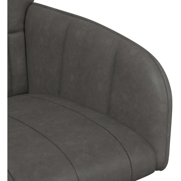vidaXL Esszimmerstühle 6 pcs Kunstleder Schwarz 57 x 50 x 85 cm 3428189 – Bild 6
