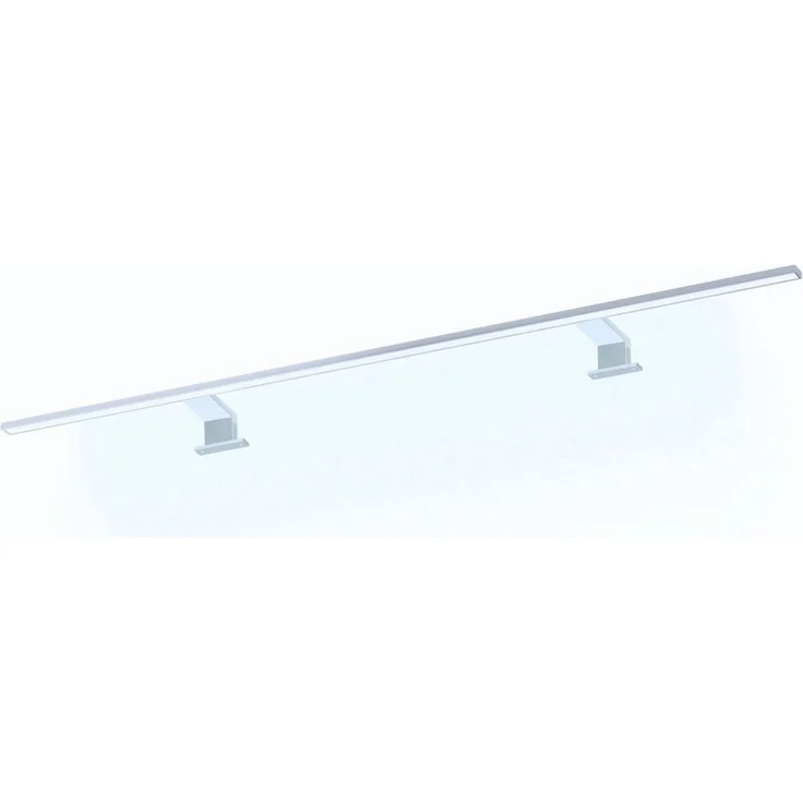 kalb LED Spiegelleuchte 120cm Spiegelleuchte Spectraline LED IP44 Badleuchte 18W 230V, Silbergrau, warmweiß – Bild 5