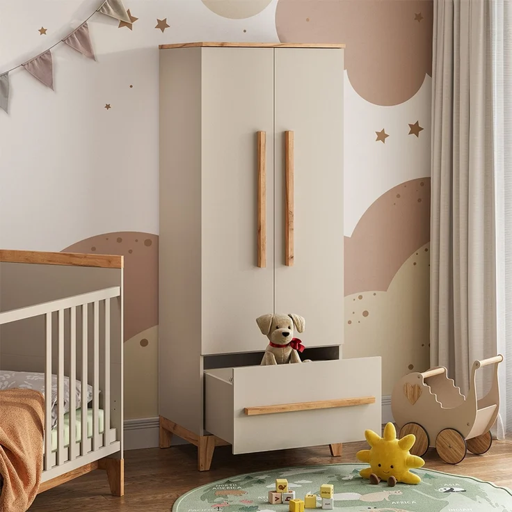 Kinderkleiderschrank Malia Cashmere/Artisan 70 x 186.8 cm Vitalispa – Bild 5