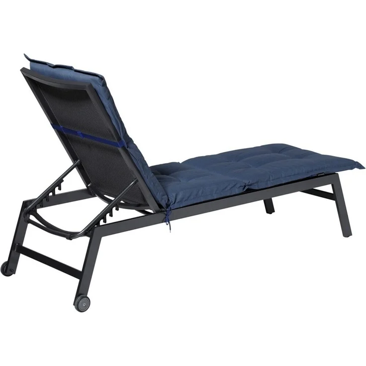 Allibert Liegenauflage Basic ca. 200 x 65 cm kobalt 50 % Baumwolle, 50 % Polyester – Bild 3