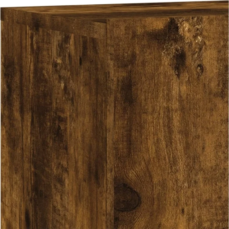 vidaXL 4-tlg. Wohnwand Räuchereiche Holzwerkstoff 3216432 – Bild 4