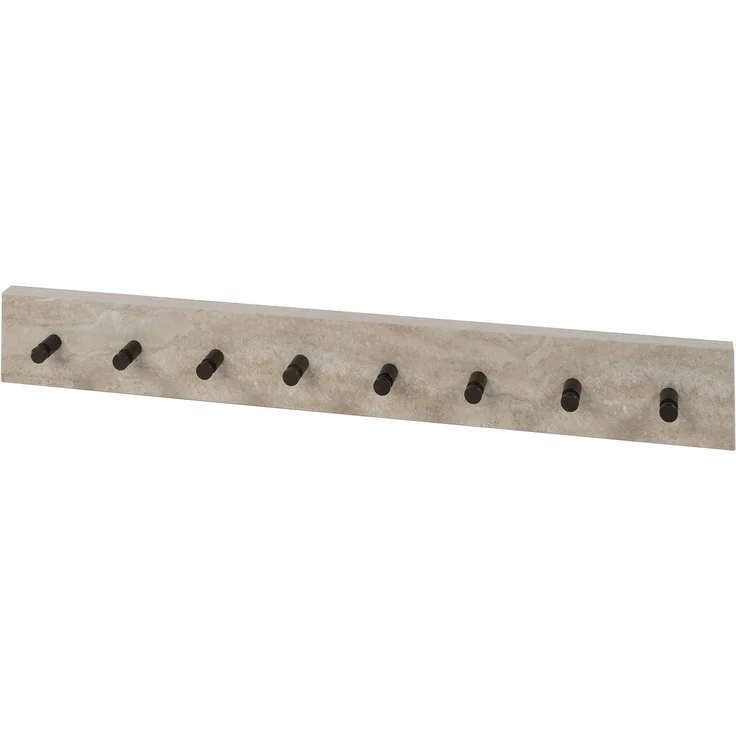 Wandgarderobe Oniva mit 8 Haken und Keramik in Travertinoptik – Bild 2