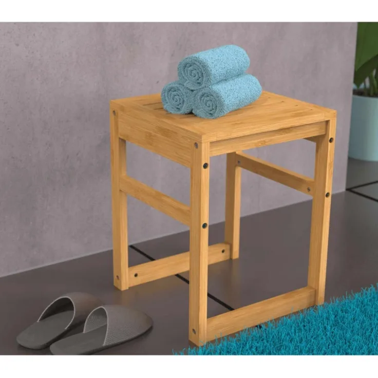EISL Badhocker 35x35x45 cm Bambus 446510
