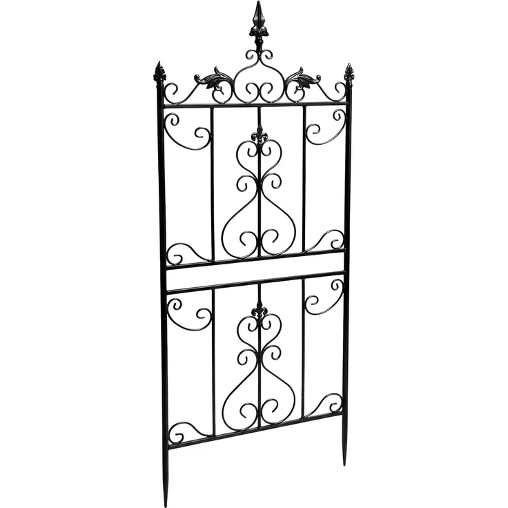 Rankgitter INES 2er Set - 51 x 3 x 124 cm, Metall, Anthrazit | Rankhilfe Kletterpflanzen Gartendekoration – Bild 6