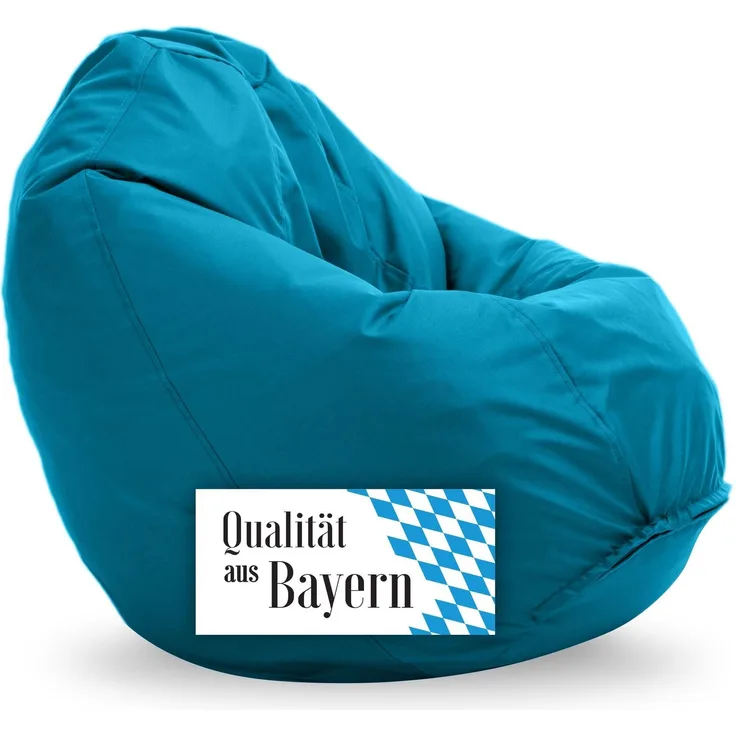 Bruni Kinder-Sitzsack Classico S in Lichtblau – Sitzsack mit Innensack für Kinder, Abnehmbarer Bezug, lebensmittelechte EPS-Perlen als Bean-Bag-Füllung, aus Deutschland