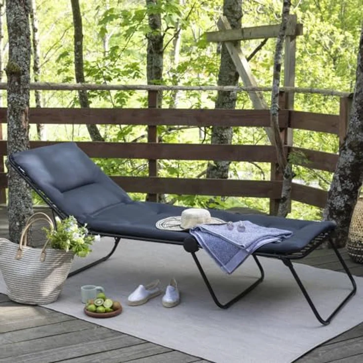 Lafuma Sonnenliege Siesta L 201 x 70 cm Gartenliege Campingliege LFM2851.6135 – Bild 3
