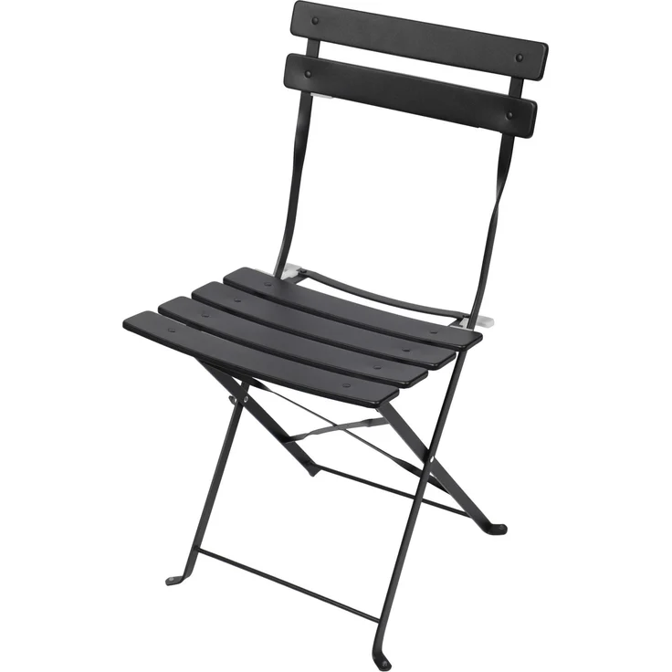 Albatros Bistroset 3-teilig Schwarz – Bistrotisch mit 2 Stühlen – klappbare Stühle und Tisch aus robustem Metall – optimal als Balkonmöbel Set oder Gartenmöbel in modernem Design – Bild 8