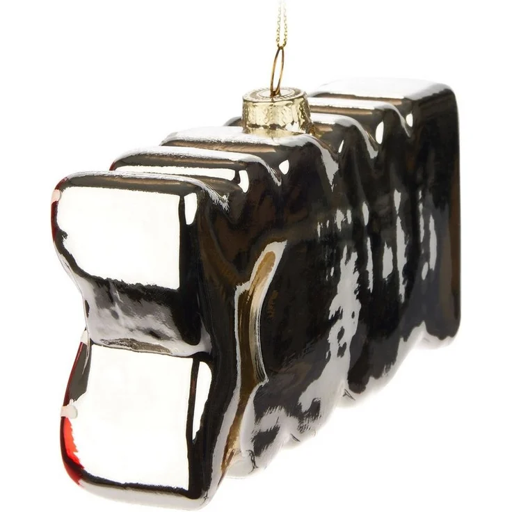 BRUBAKER Weihnachtsbaumkugel Handbemalte Weihnachtskugel - viele lustige Motive - Glas Baumkugel (1 St), Christbaumschmuck Figuren Deko Anhänger Christbaumkugel Weihnachtsdeko – Bild 3