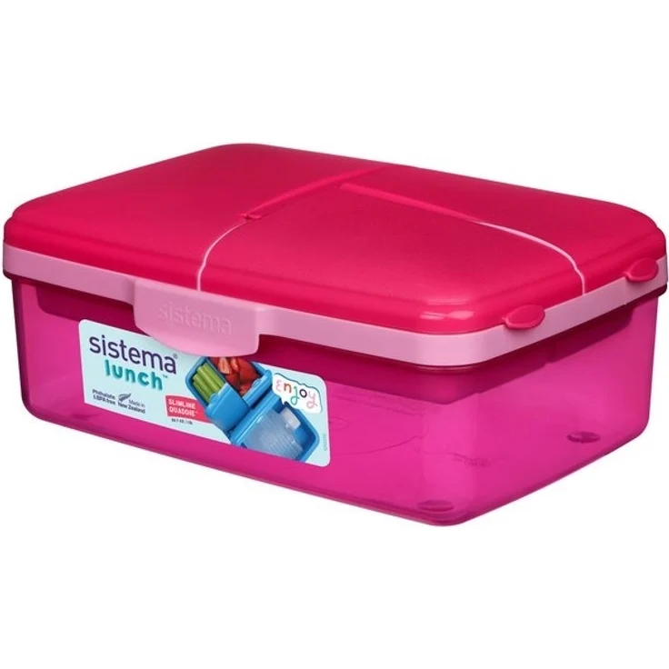 sistema Aufbewahrungsbox Sistema 1,5L Quaddie Lunchbox - Pink – Bild 3