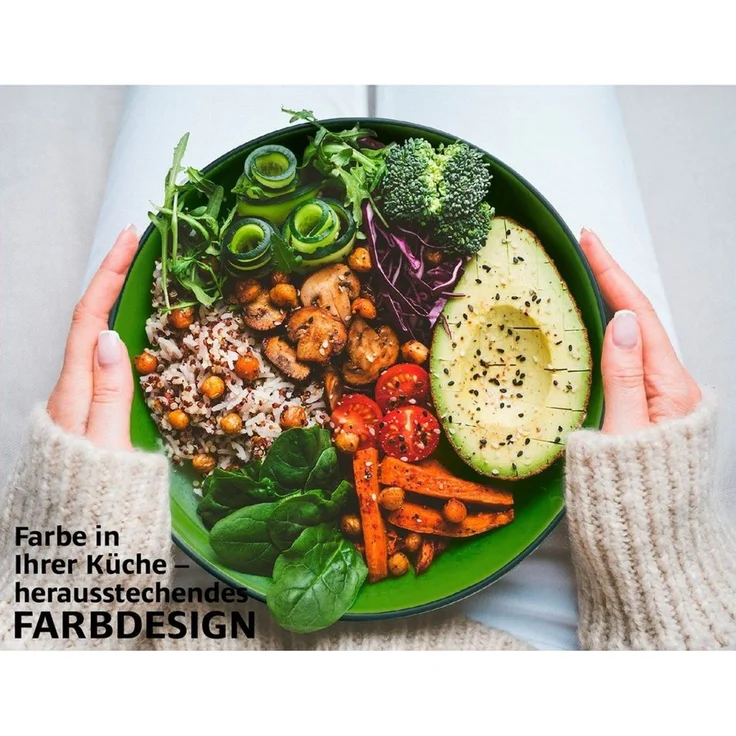 MiaMio Tafelservice Tafelservice 24tlg Geschirrset 6 Personen Kombiservice Keramik - Grün (24-tlg), 6 Personen, Keramik – Bild 4